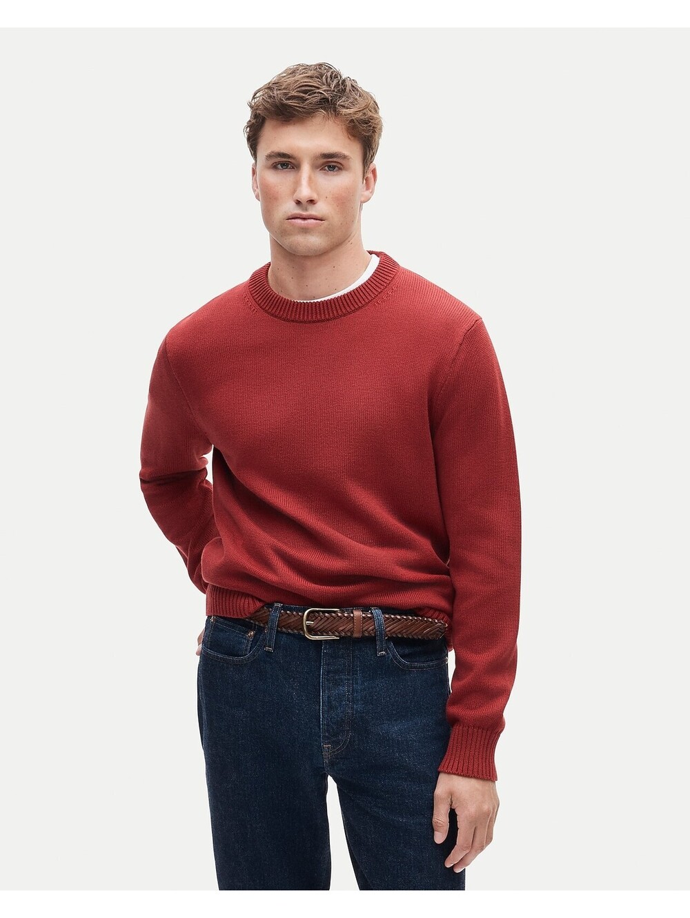 J. Crew Heritage Rowboat Crew Neck Sweater Men XXL 100% Cotton Long Sleeve NWT